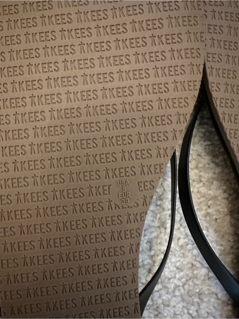 TKEES Black vegan Lily flip flop - Picture 5 of 5
